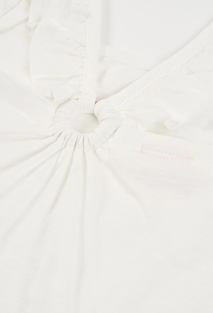 Camisola menina algodão cor branca