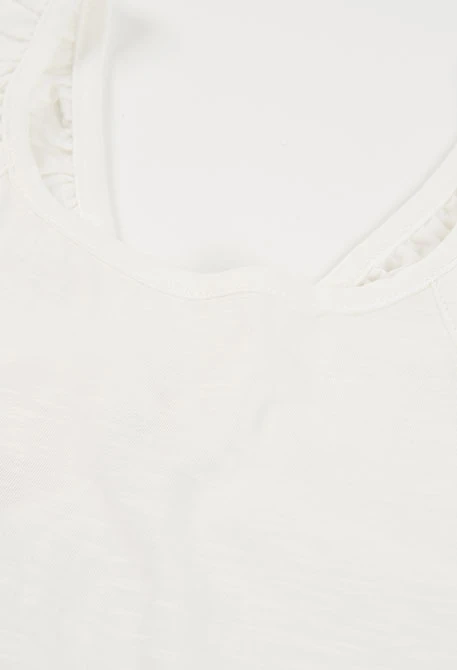 Girl?s white cotton T-shirt