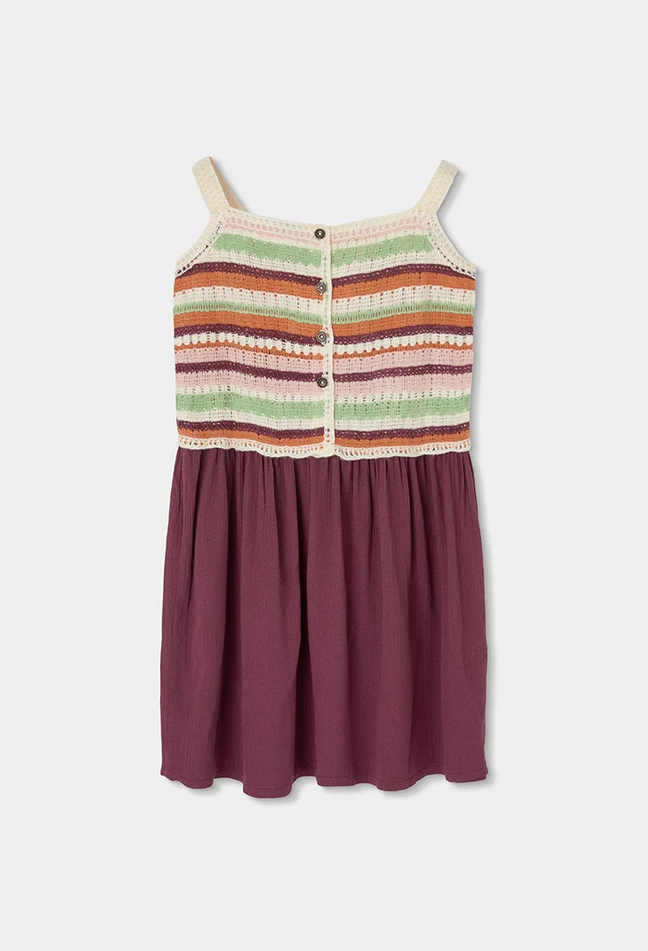 Robe en maille lilas