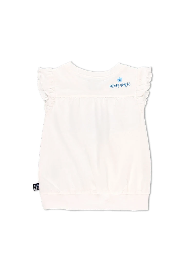 T-Shirt tricot flame "poisson" pour fille