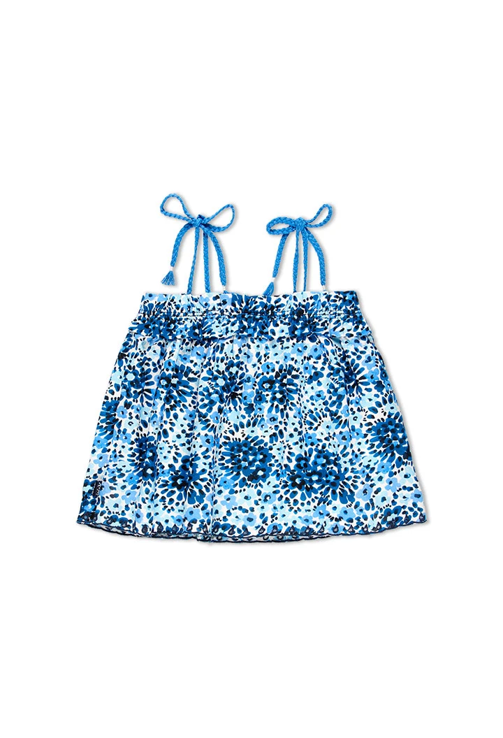 Top bambula imprimée pour fille