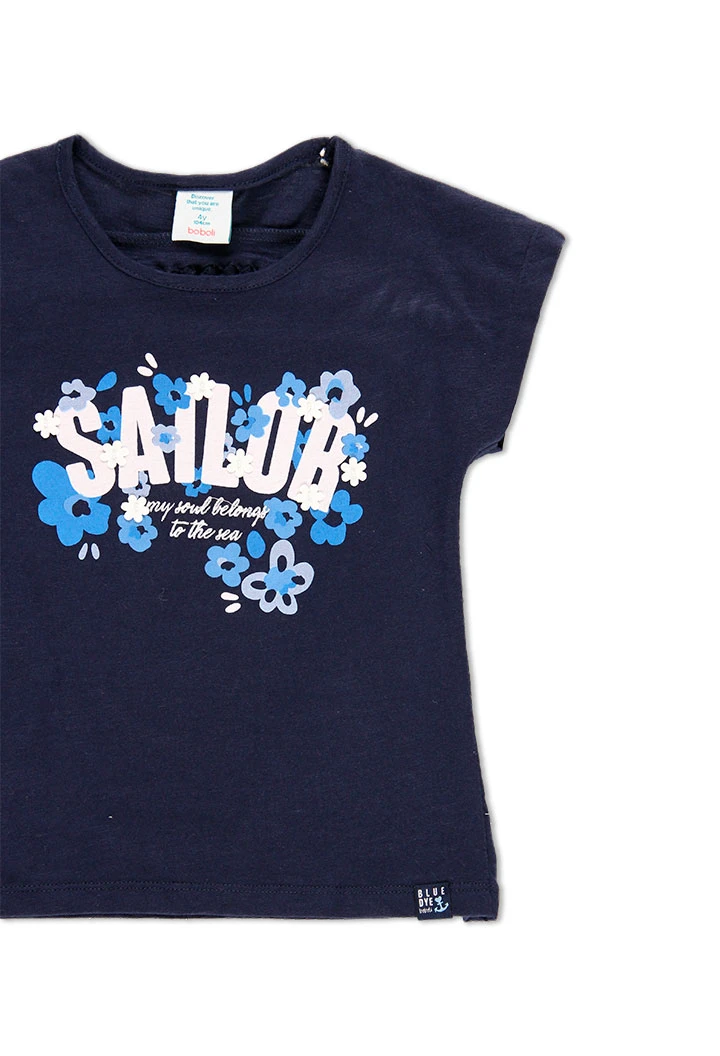 T-Shirt tricot pour fille - organique