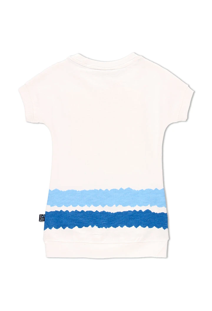 Robe en molleton flame "poissons" pour fille