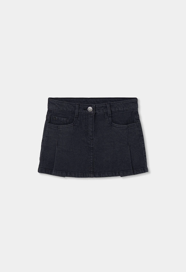 Jupe en denim noir avec poches