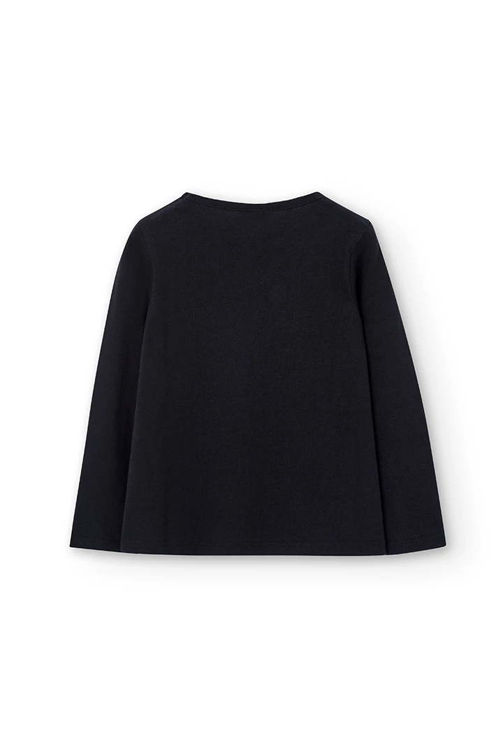 T-Shirt tricot manche longue pour fille
