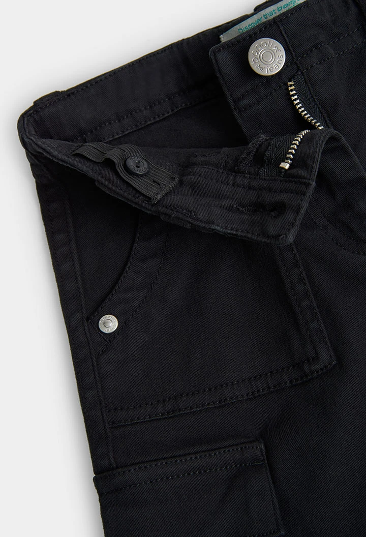 Pantalon en toile stretch pour fille -BCI