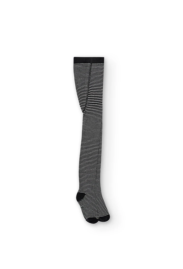 Thick tights striped for girl -BCI