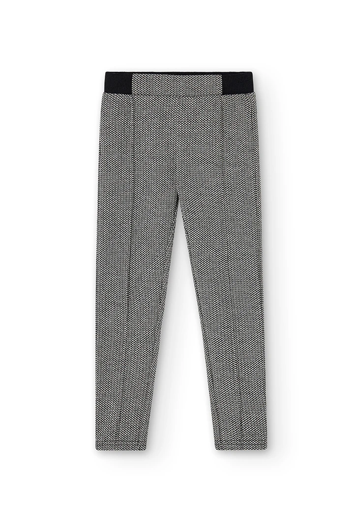 Knit trousers for girl