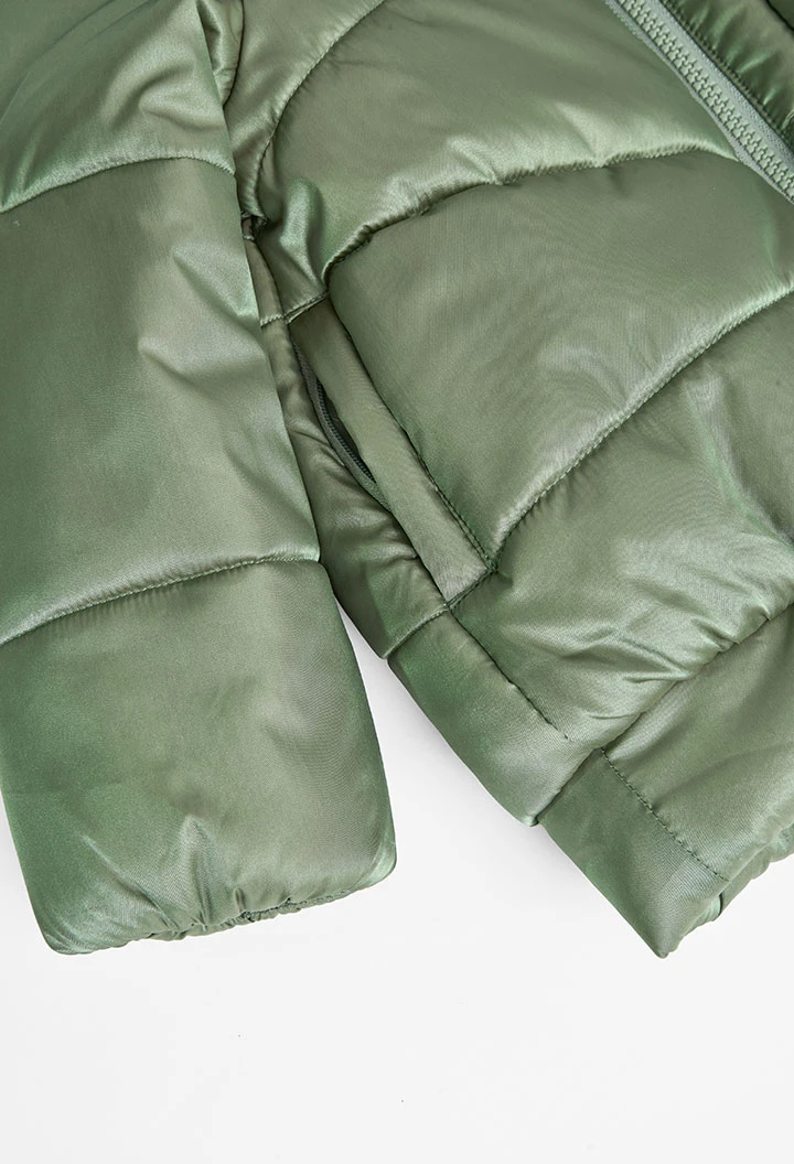 Parka tecido técnico para menina