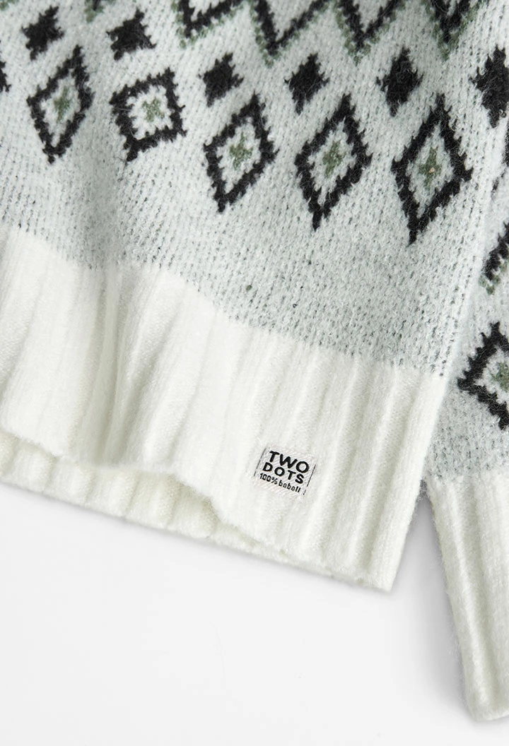 Jersey tricotosa jacquard de nena