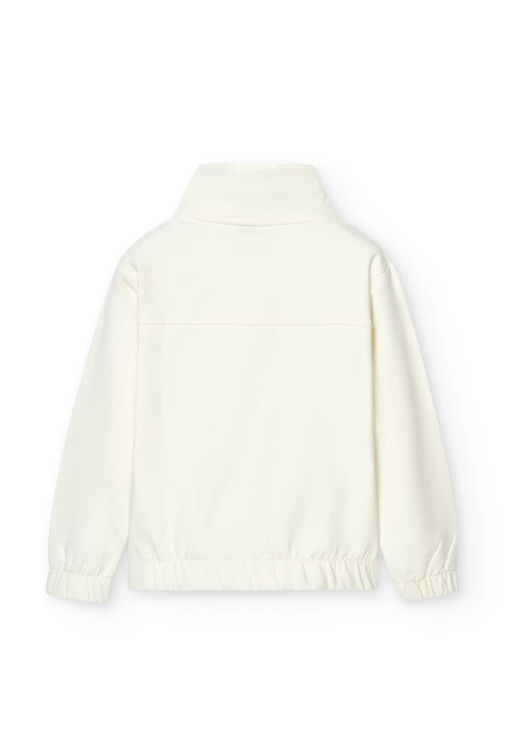 Fleece with pockets sweatshirt for girl