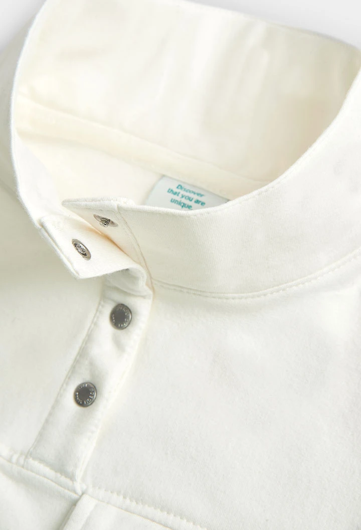 Sweat en molleton avec poche pour fille