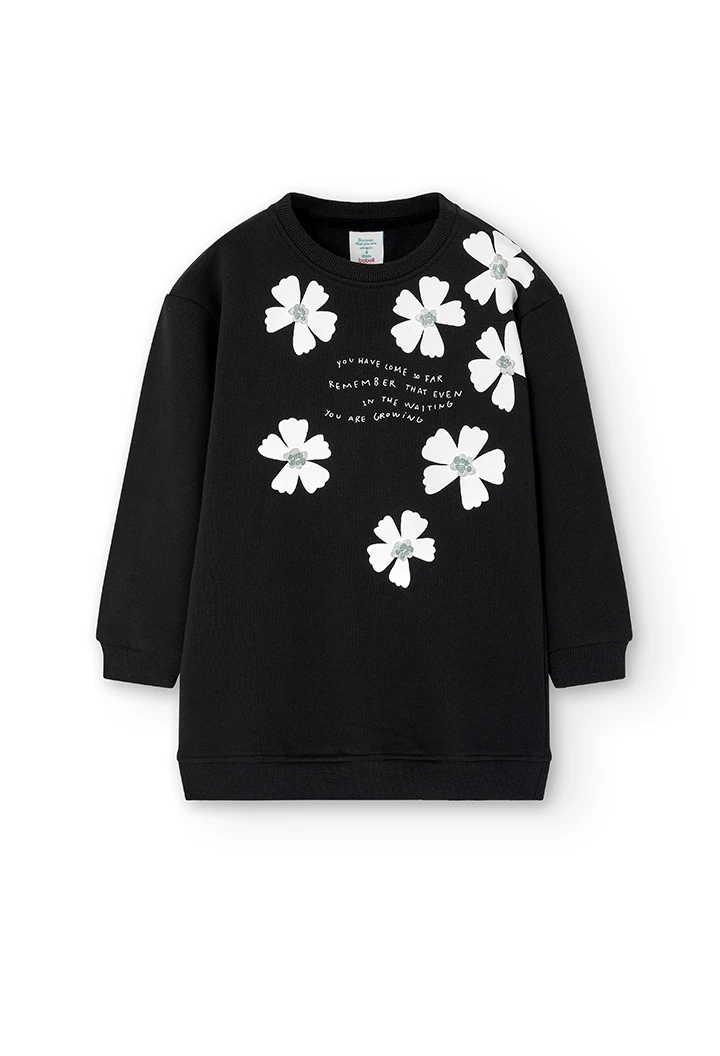 Pack en tricot bi matiere pour fille