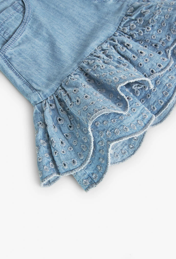 Jeans-Rock mit Rüschen für Mädchen