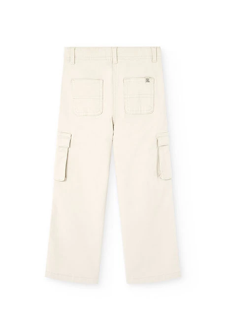 ﻿Pantalon en toile stretch pour fille -BCI