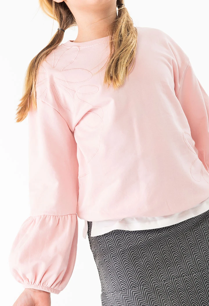 Sweatshirt für Mädchen in Rosa