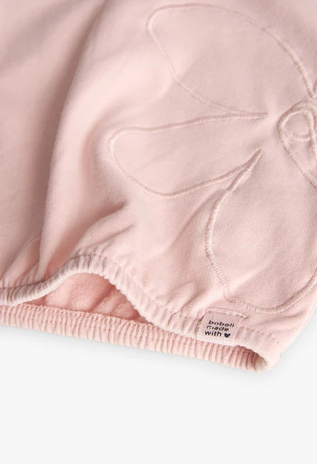 Pink fleece sweatshirt for girl