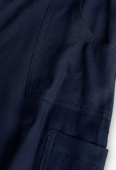 Pantalón de cargo viscosa para niña en color azul marino