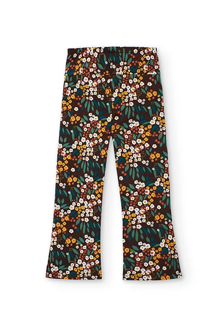 Legging a maglia fiori