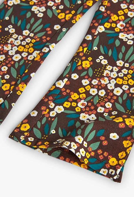 Legging de punto flores