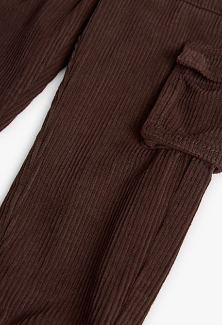 Brown corduroy trousers for girl