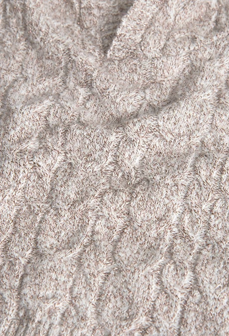 Maglione bambina in maglia bianco