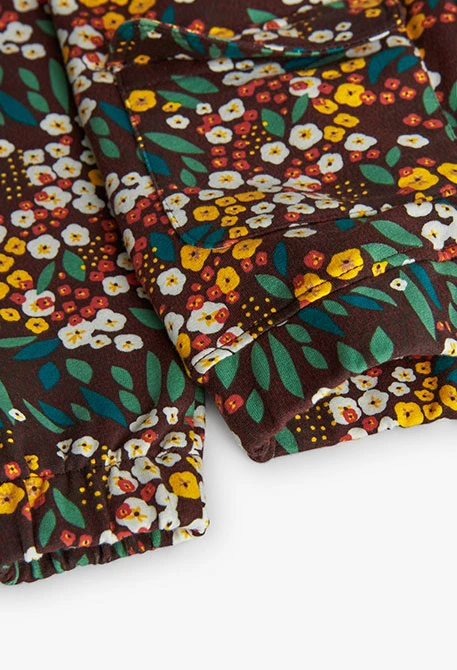 Girl´s fleece floral jacket