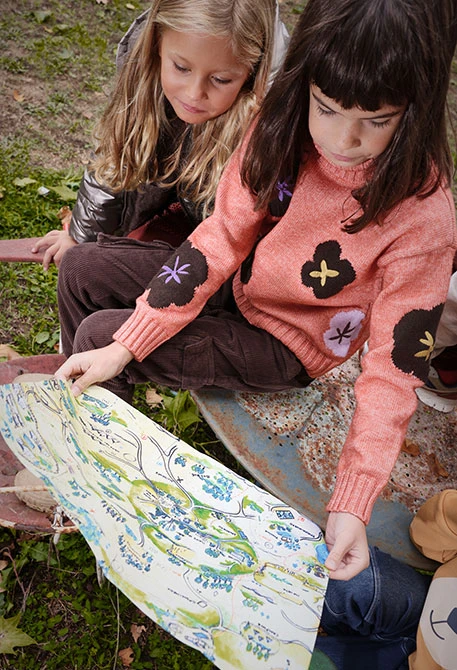 Maglia bambina marrone