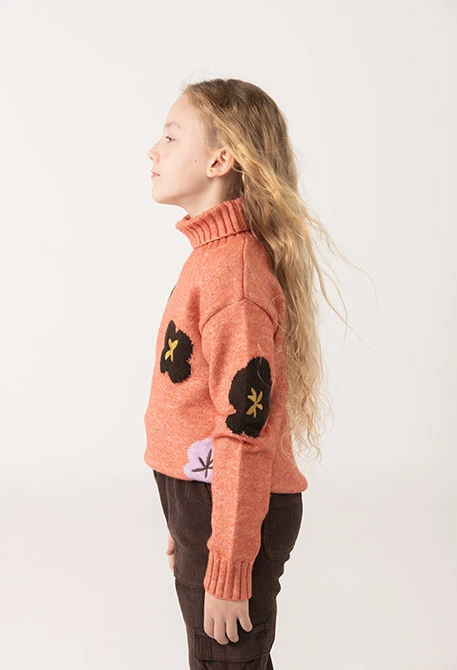 Jersey niña marrón