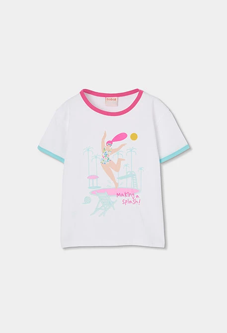 Girl?s floral print T-shirt