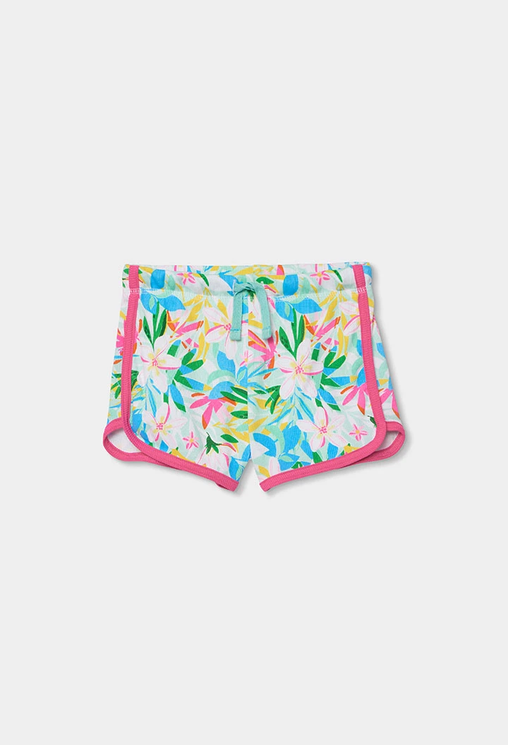 Short estampat de flors