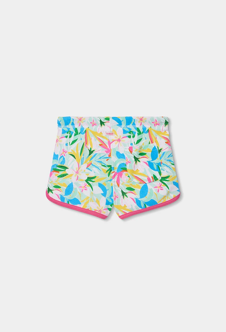 Short estampat de flors