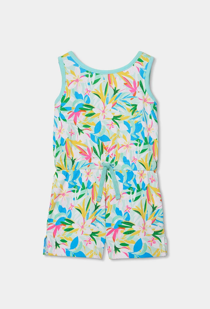 Combinaison fille imprimé floral