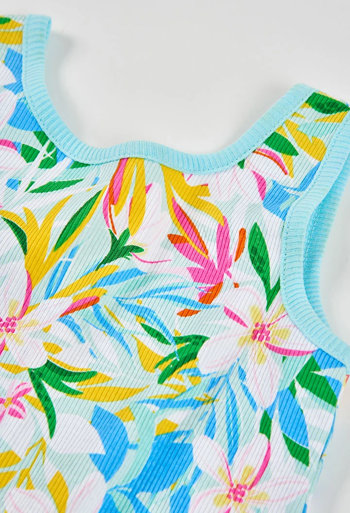 Mono niña estampado floral