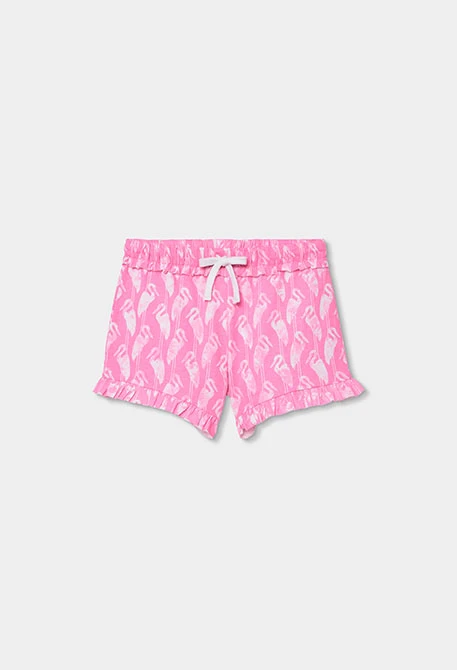 Short imprimé en coton