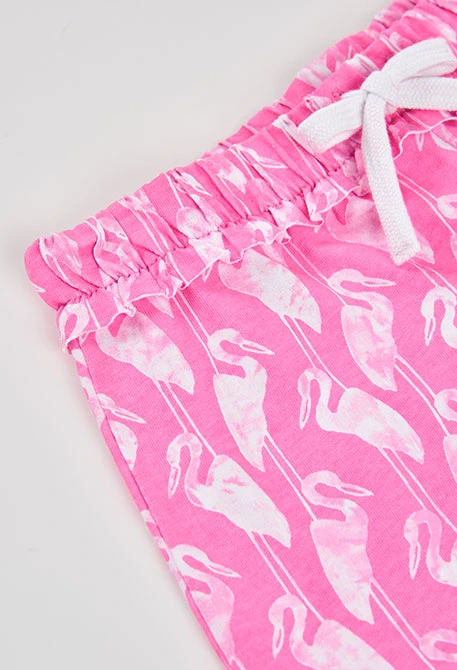 Short imprimé en coton