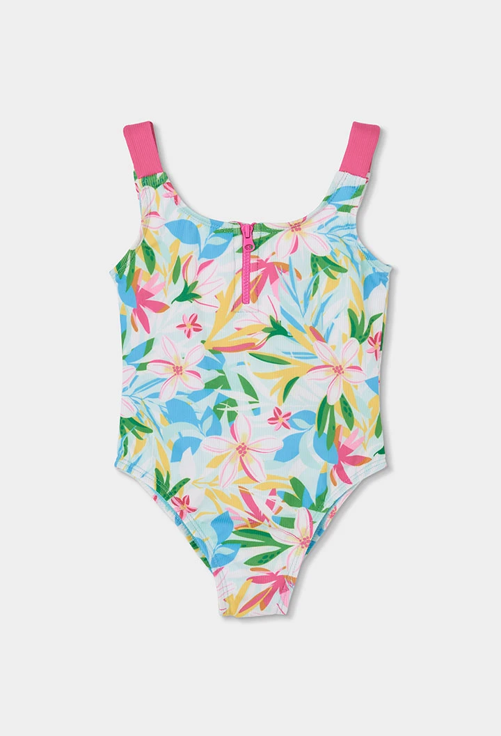 Costume da bagno bambina a fiori