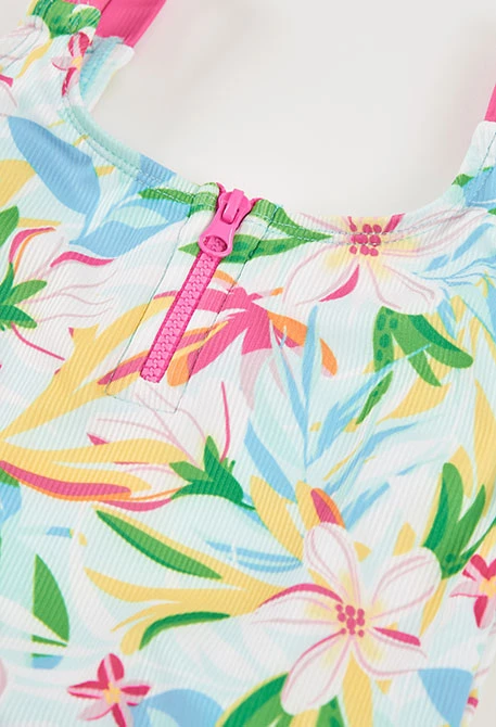 Fato de banho menina estampado flores