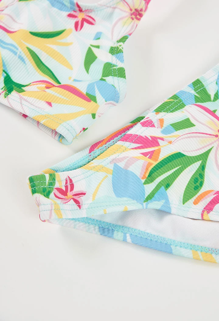 Mädchen Bikini mit Blumenmuster