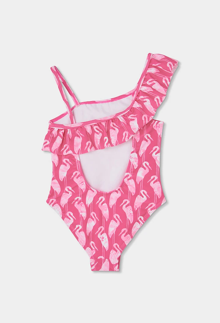 Biquini estampat rosa per a nena UPF50+