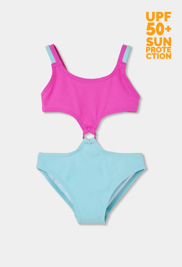 Trikini color block UPF50+