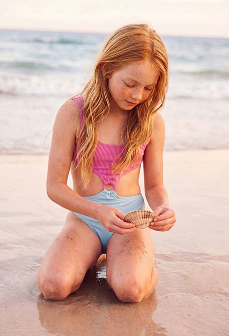 Trikini color block UPF 50+