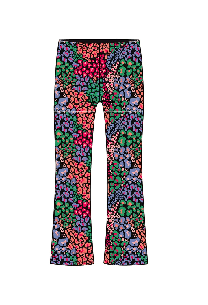 Legging imprimé animal print multicolore