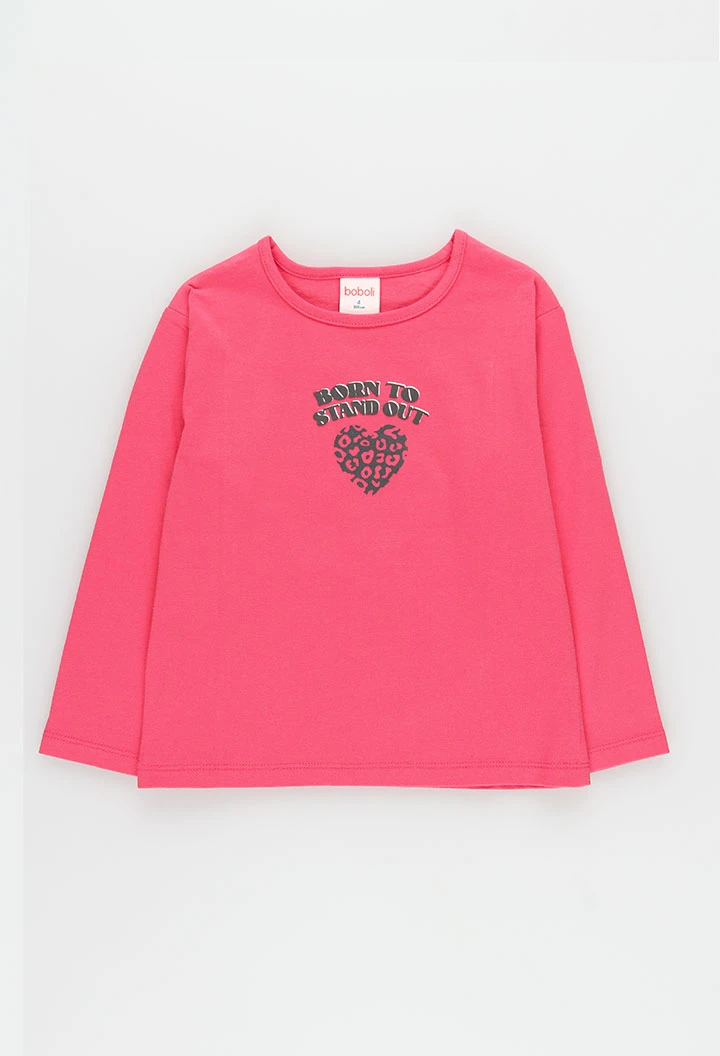 Maglietta in maglia bambina fragola stampa fragola