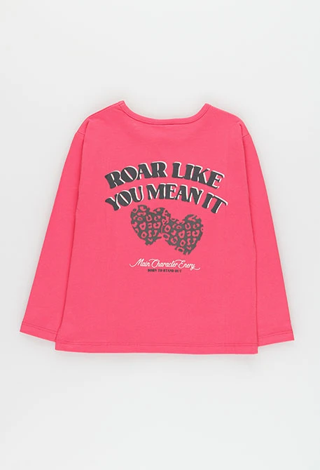 Camiseta punto niña fresa estampado corazones