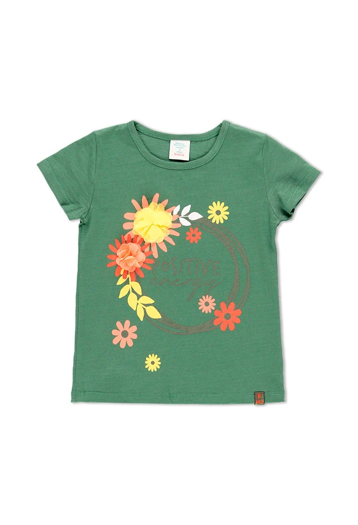 T-Shirt tricot flame pour fille
