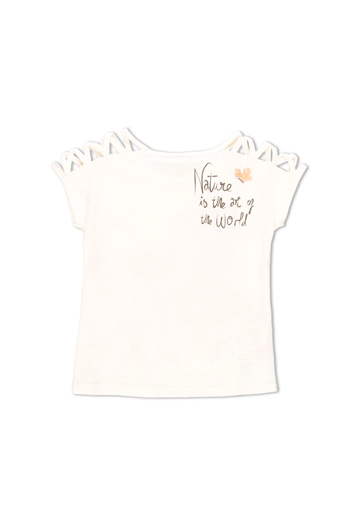 T-Shirt tricot flame pour fille