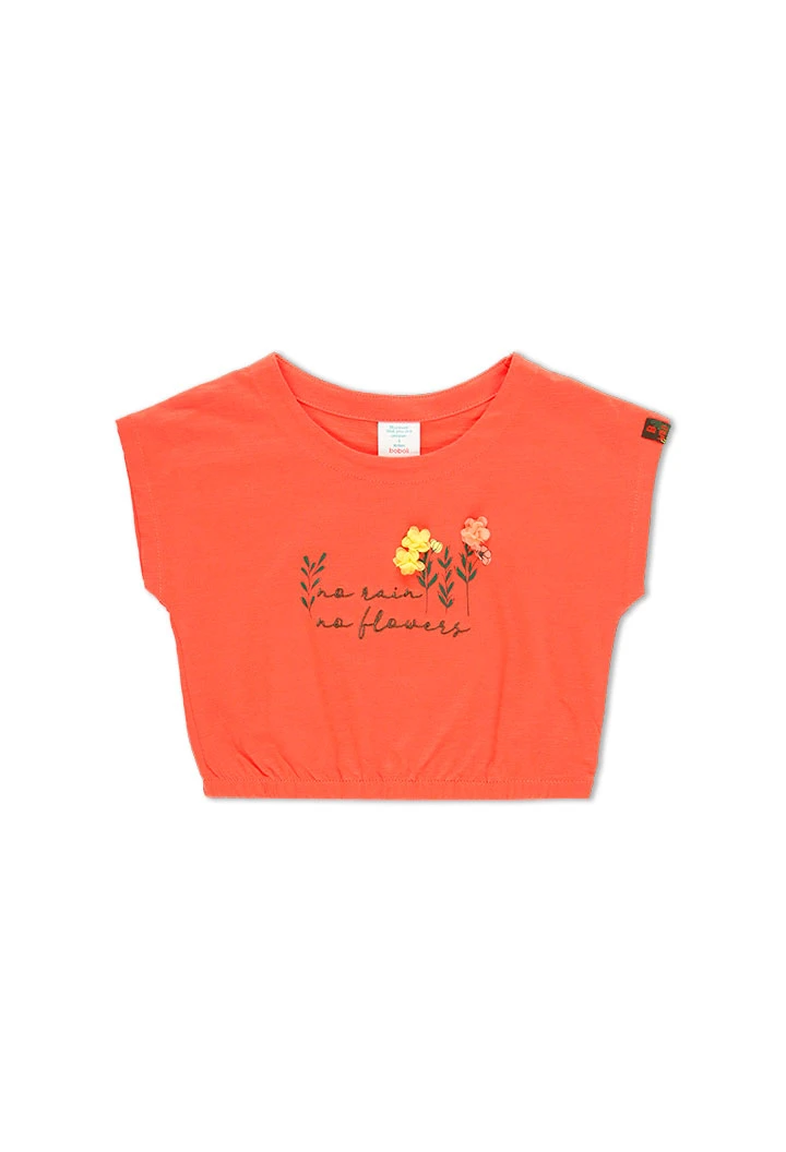 T-Shirt tricot flame pour fille