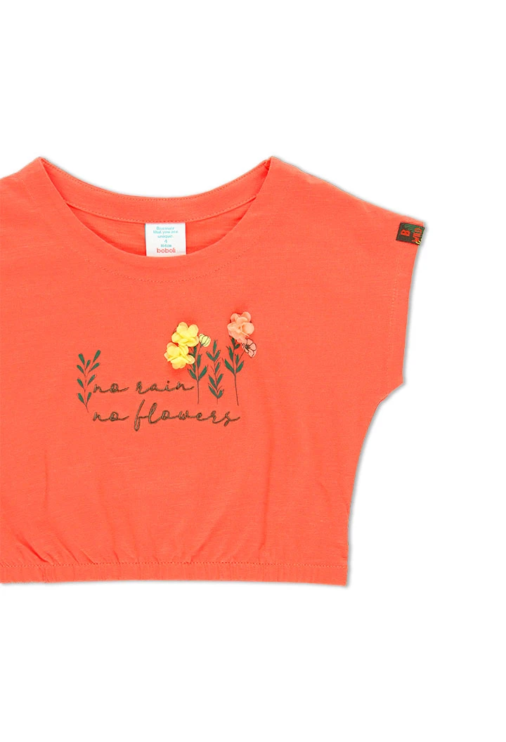 T-Shirt tricot flame pour fille