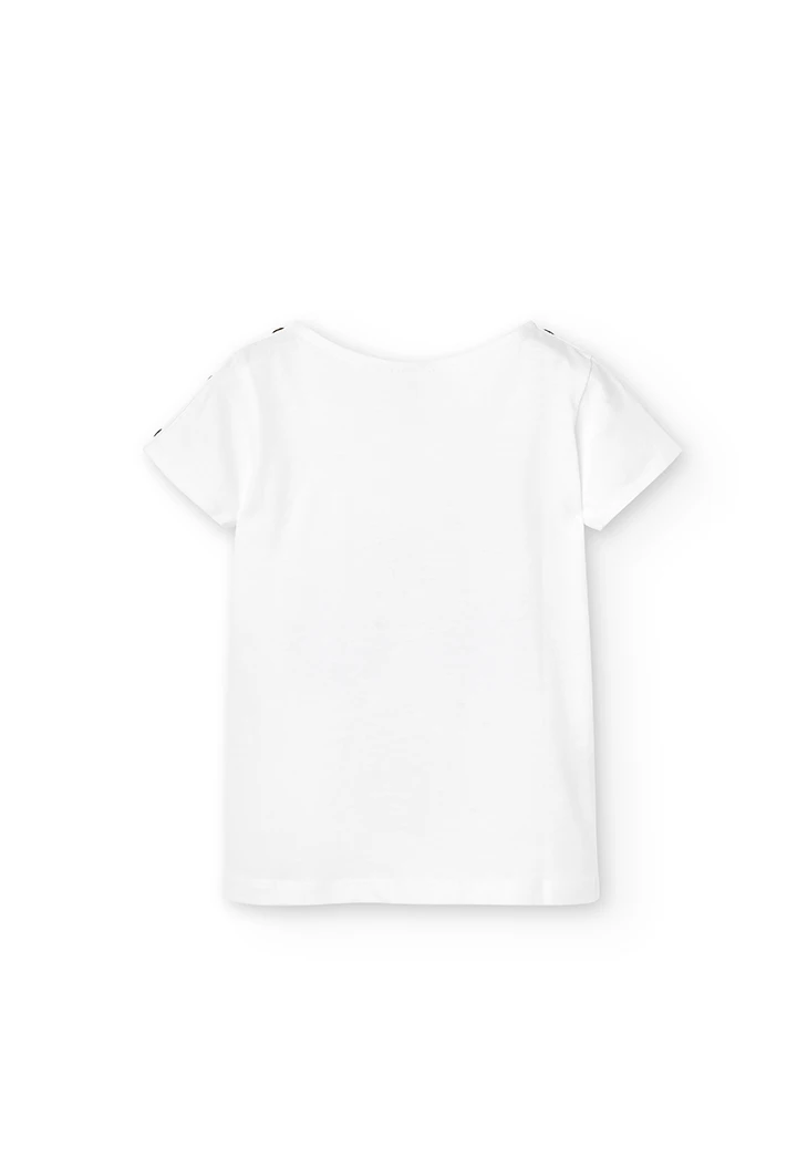 Camiseta punto elástico "nautic" de niña